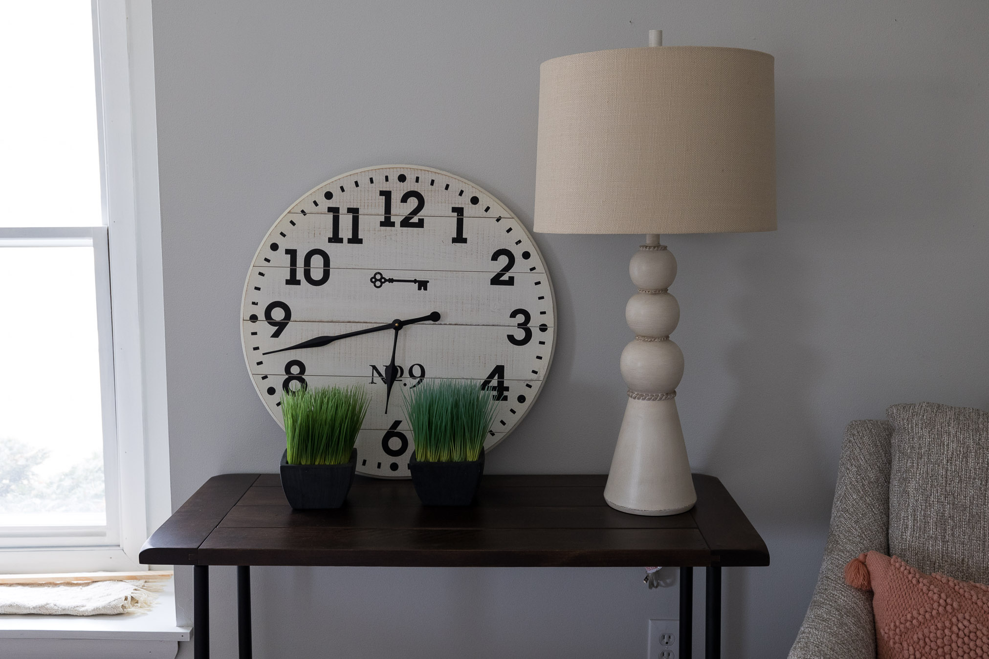 RH Plants Clock Lamp