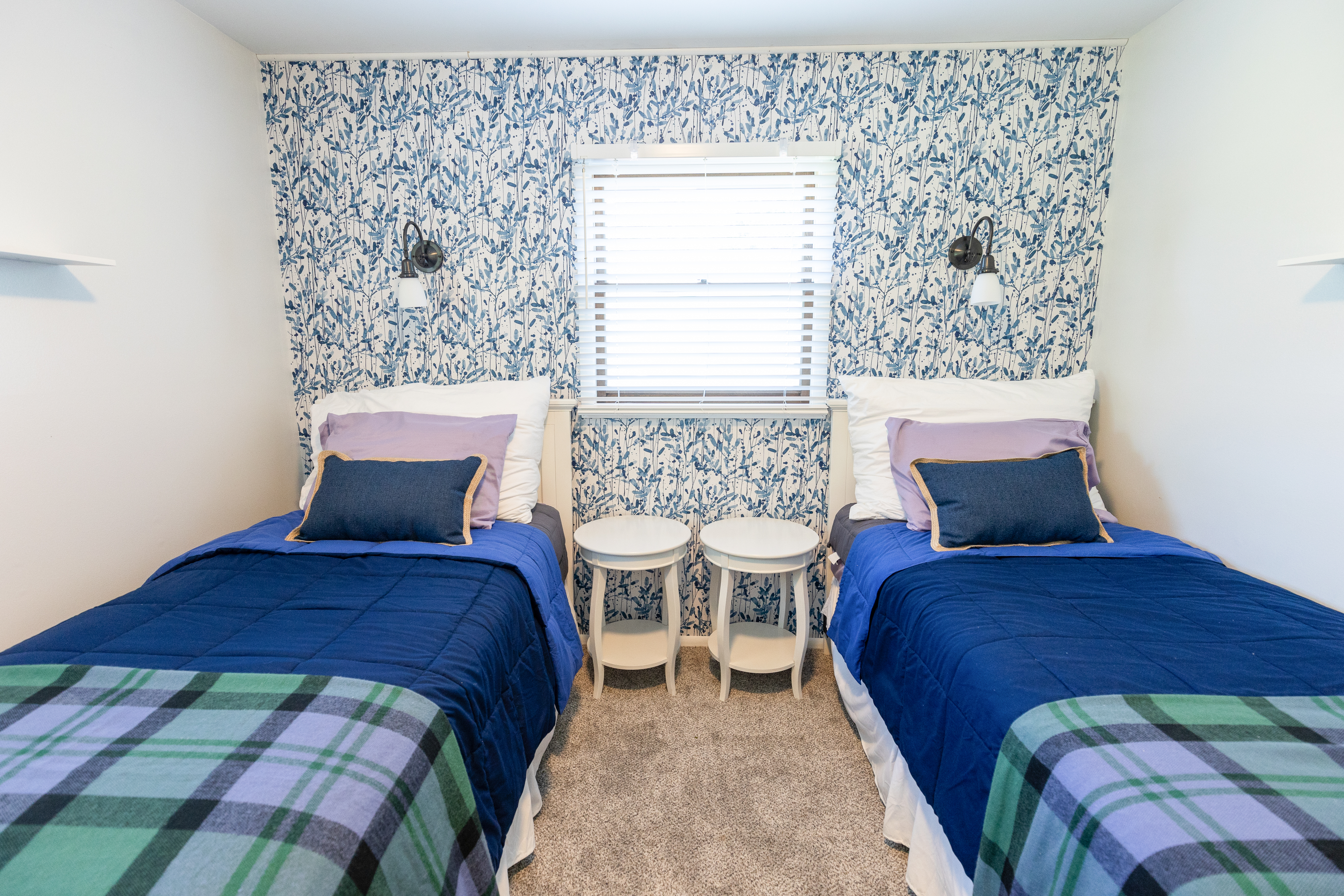 Blue Bedroom Both Beds